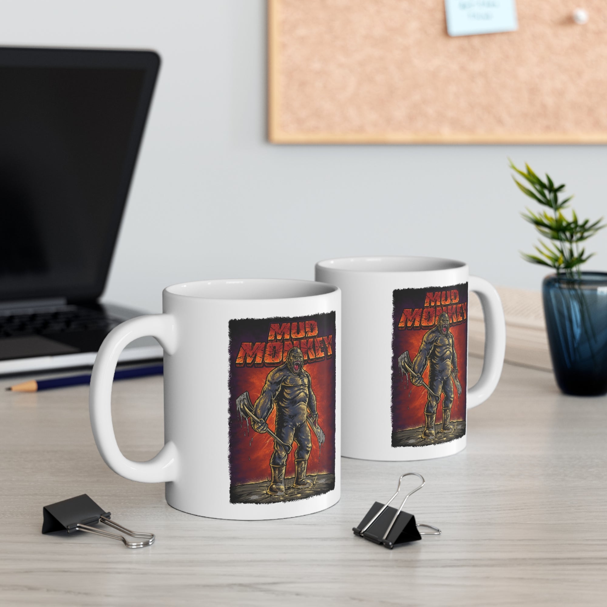 Mud Monkey Mad Coffee Mug