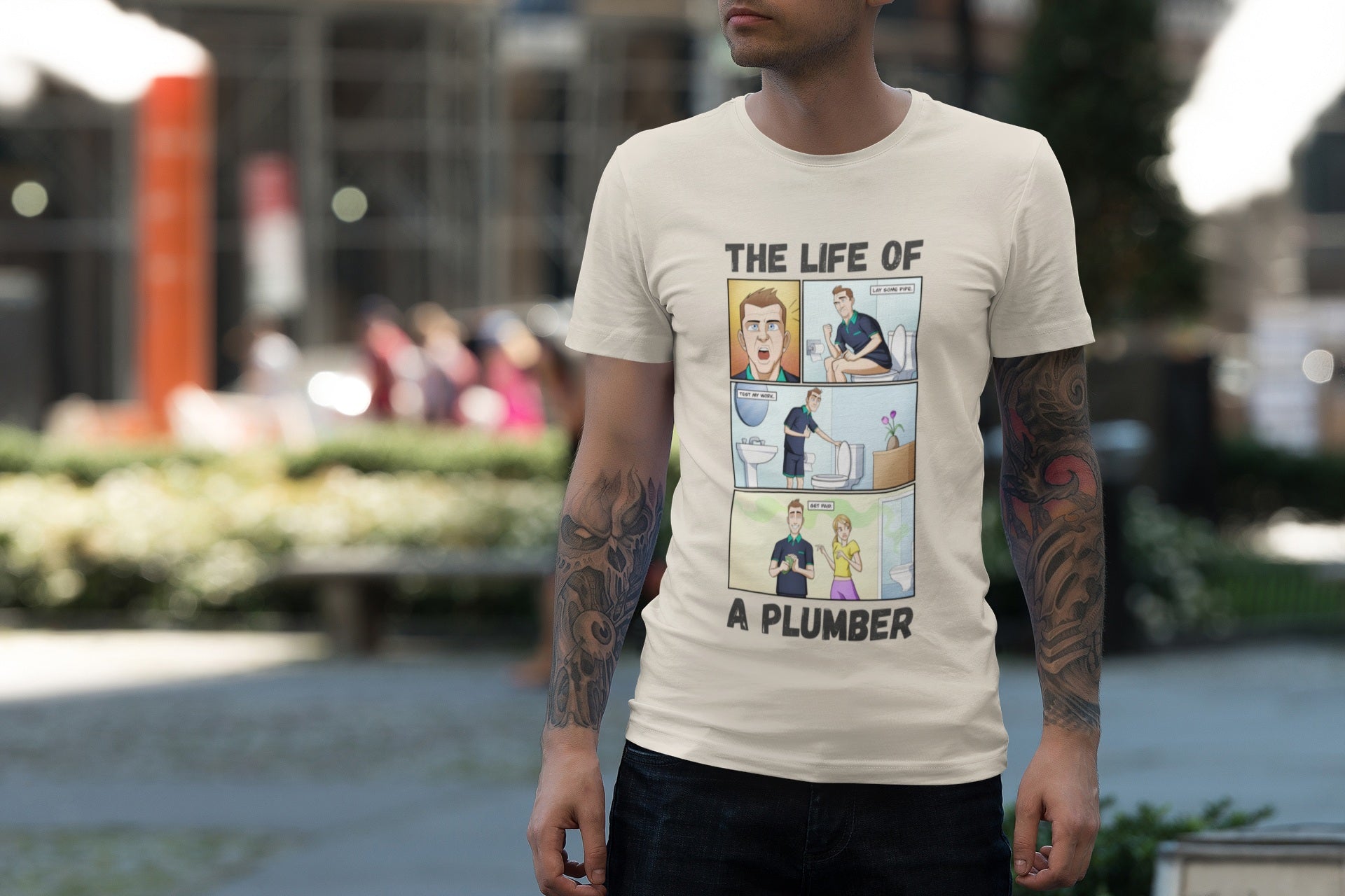 Plumbing Humour Merch: The Life Of A Plumber Design Story